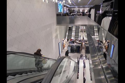 The store covers 46,000 sq ft across two floors